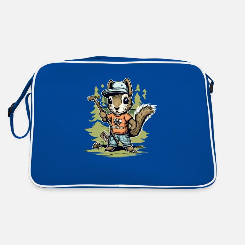 Hacki das Eichhörnchen Retro Tasche