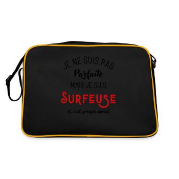 Pas parfaite mais surfeuse - Sac Retro - noir/or - Dos