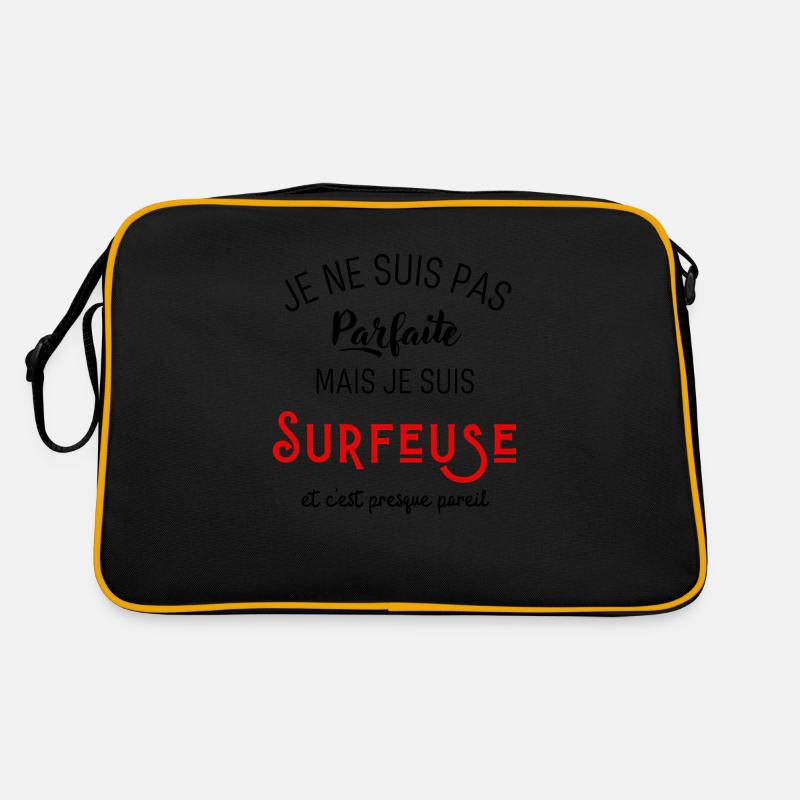 Pas parfaite mais surfeuse Sac Retro