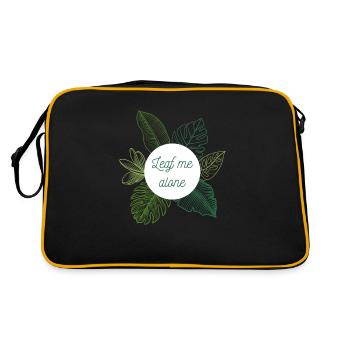 Feuille-moi seul - Sac Retro - noir/or - Dos