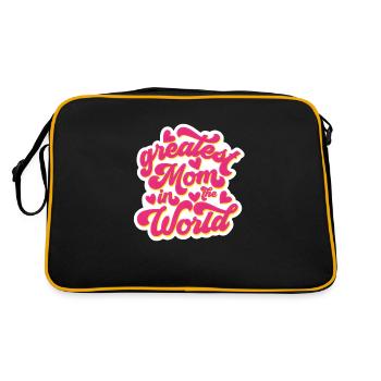 La plus grande maman du monde - Sac Retro - noir/or - Dos