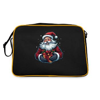 Le Père Noël vous souhaite un joyeux Noël - Sac Retro - noir/or - Dos
