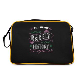 2019 All People Patriarchy Obama Quote - Retro Bag - black/gold - Back