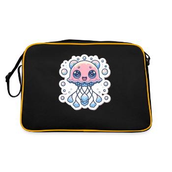 Jellyfish Lover - Retro Bag - black/gold - Back
