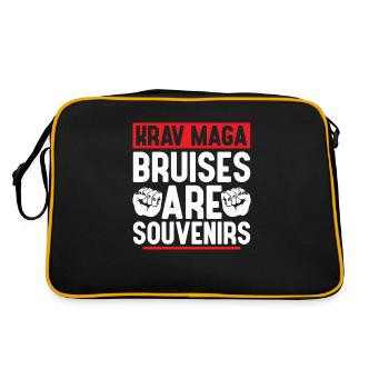 Krav Maga Bruises Are Souvenirs Training Martial A - Retro Bag - black/gold - Back