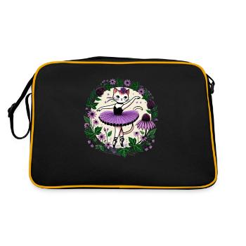 Mignon Kitty Ballerine - Sac Retro - noir/or - Dos