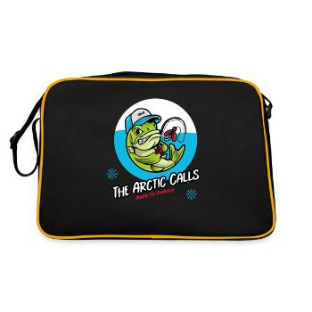 The Arctic Calls Reel in the Challenge - Retro Bag - black/gold - Back