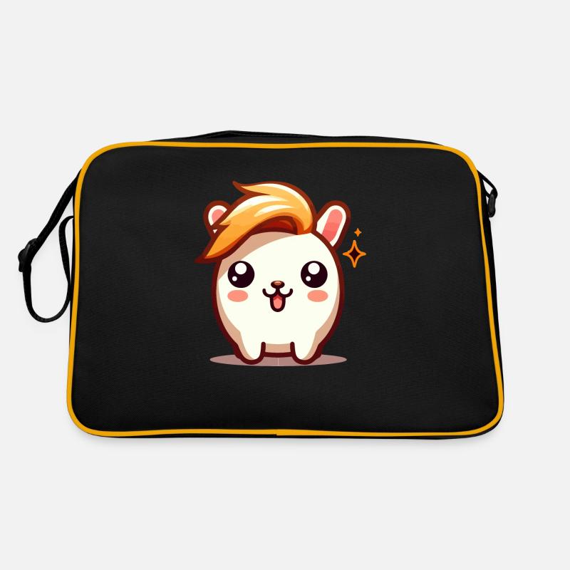 Hamster mignon avec coiffure Sac Retro