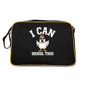 Je peux le faire, éleveur de poulets - Sac Retro - noir/or - Dos