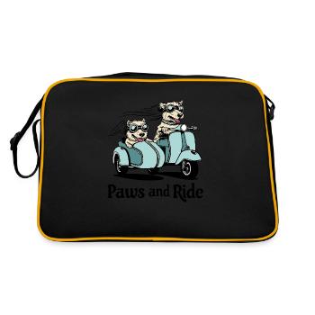 Pattes et balade - Sac Retro - noir/or - Dos