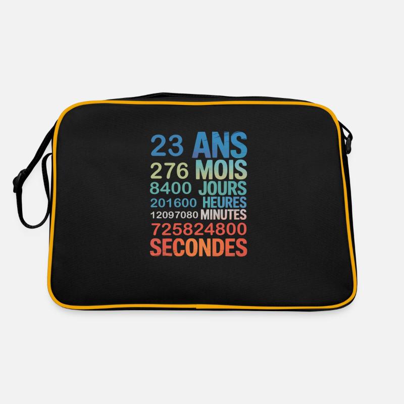 23 ans de vie – chaque seconde compte Retro Bag