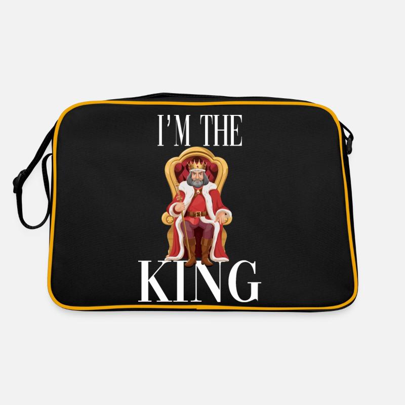Ich bin der König Retro Tasche