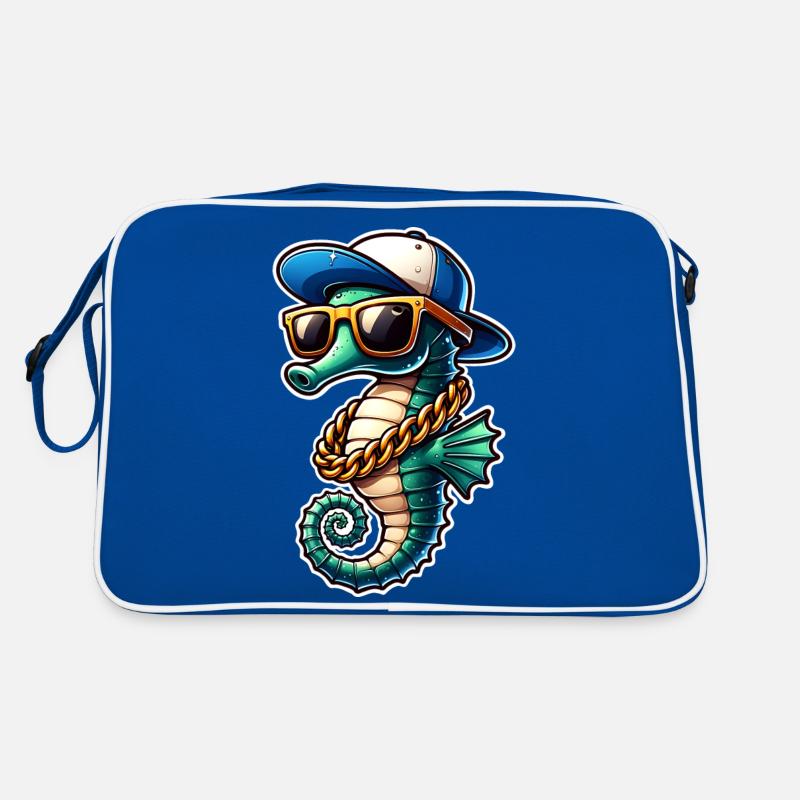 Seepferd Seepferdchen Retro Tasche