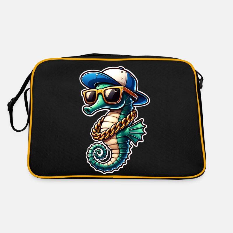 Seepferd Seepferdchen Retro Tasche