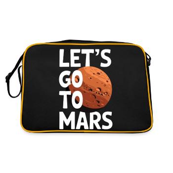 Mars Planète Planète Système Solaire - Sac Retro - noir/or - Dos