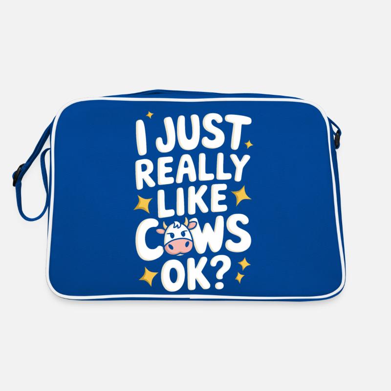 Éleveur de vaches Ferme Éleveur de vaches Sac Retro