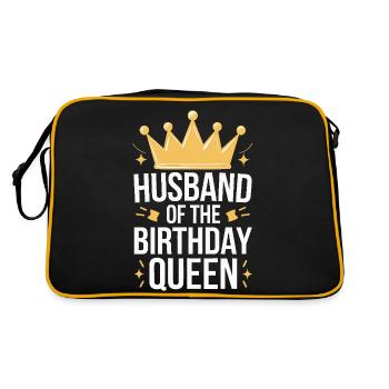 Husband, Spouse, Family, Wedding - Retro Bag - black/gold - Back