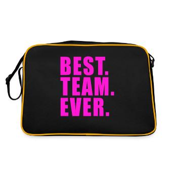 BEST TEAM EVER GIFT WORK GROUP CLUB GROUP - Retro Bag - black/gold - Back