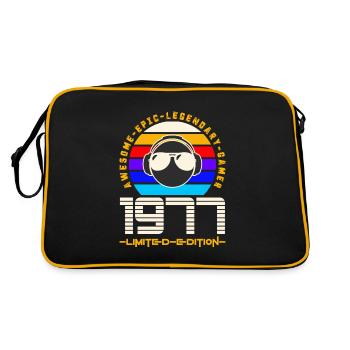 1977 - Retro Bag - black/gold - Back