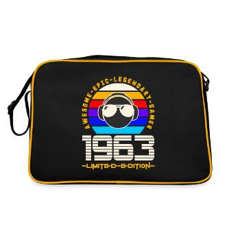 1963 - Retro Bag - black/gold - Back