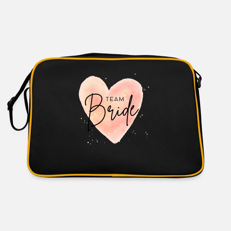 ÉQUIPE Mariée - Sac Retro - noir/or