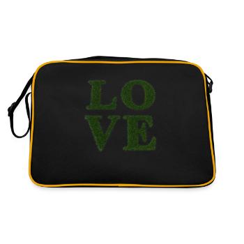 Amour - Real Grass 3D - Sac Retro - noir/or - Dos