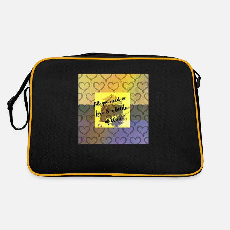 All you need - Retro Tasche - Schwarz/Gold