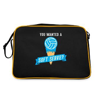 Si vous vouliez un volleyball à service doux – Volleyball - Sac Retro - noir/or - Dos