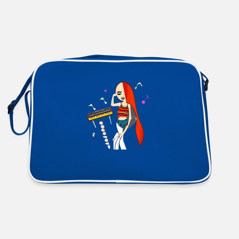 Musik Mädchen Retro Tasche