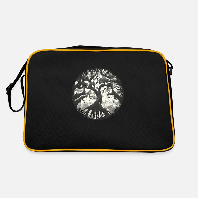Wald voller Bäume - Nature Art Retro Tasche