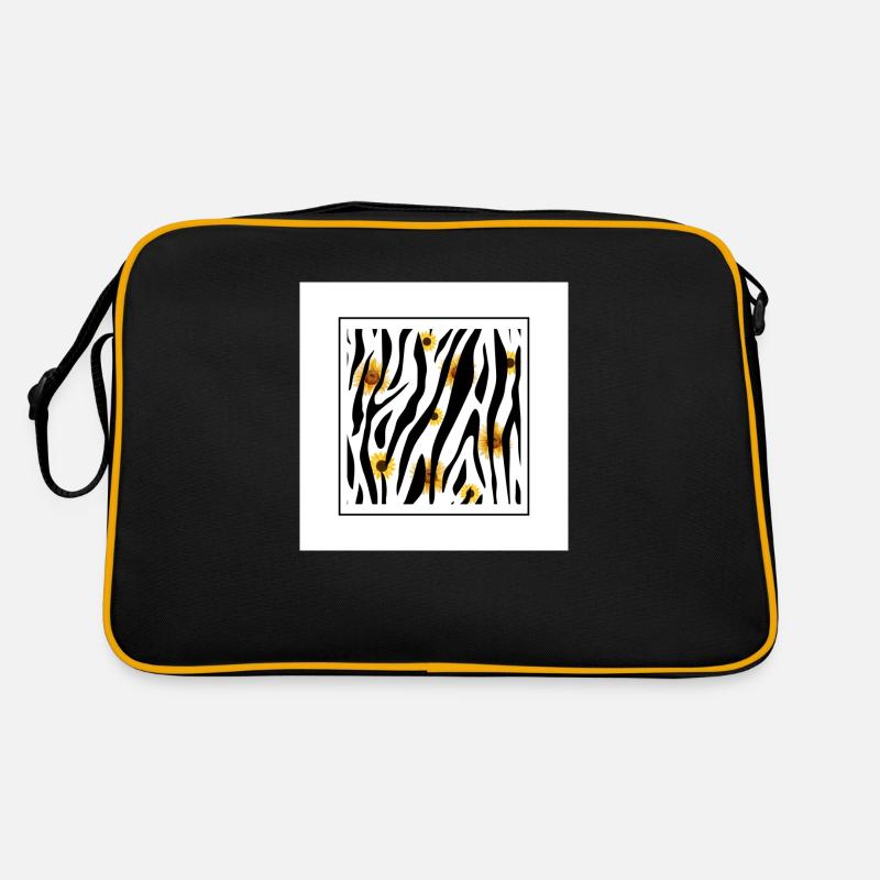 ZEBRA - Sac Retro - noir/or