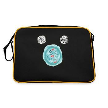 Planet where dreams come true - Retro Bag - black/gold - Back