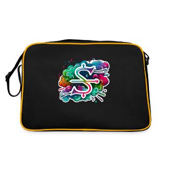 Zodiaque Sagittaire - Sac Retro - noir/or - Dos