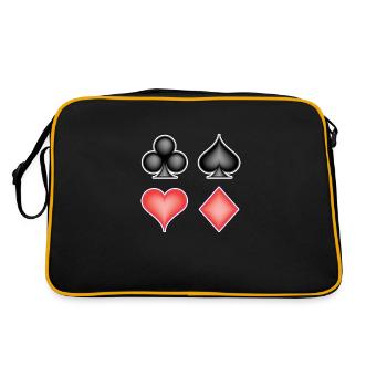 card game - Sac Retro - noir/or - Dos