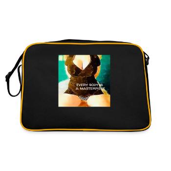 Every body is a masterpiece - Retro Bag - black/gold - Back