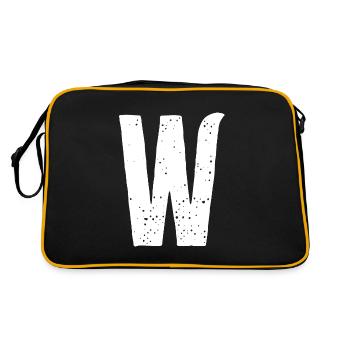 Lettre W - Sac Retro - noir/or - Dos