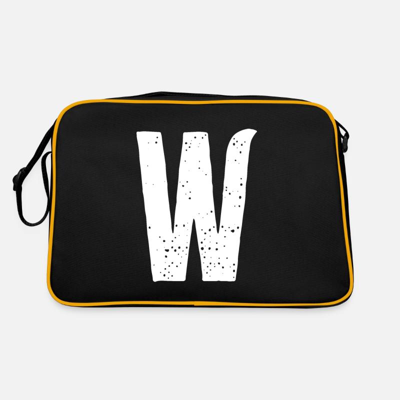 W-Buchstabe Retro Tasche
