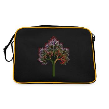 Arbre fractal #X81_4 fractale - Sac Retro - noir/or - Dos