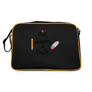 Meilleur professeur sur terre - Sac Retro - noir/or - Dos