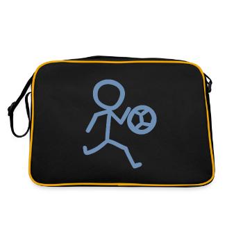 Footballer Minimalist - Retro Bag - black/gold - Back