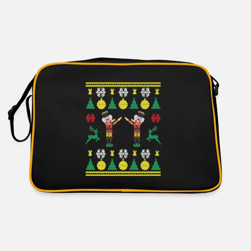 Tanzender Nussknacker Dabbing Nutcracker Knittered Retro Tasche