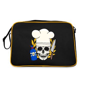 Poison Horror Kitchen Halloween Chef - Retro Bag - black/gold - Back
