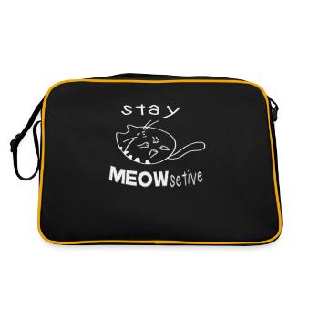 stay MEOWsetive - Retro Bag - black/gold - Back