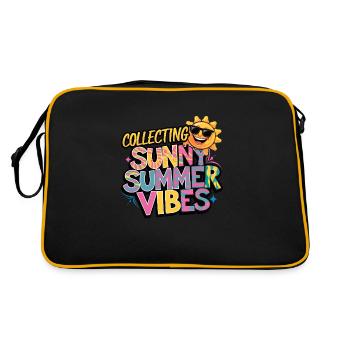 Sunny Summer Moments Vibes Summer Sun - Retro Bag - black/gold - Back