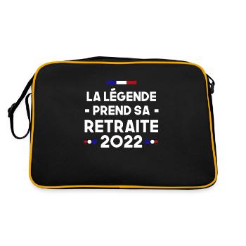 La Légende Prend Sa Retraite 2022 - Sac Retro - noir/or - Dos