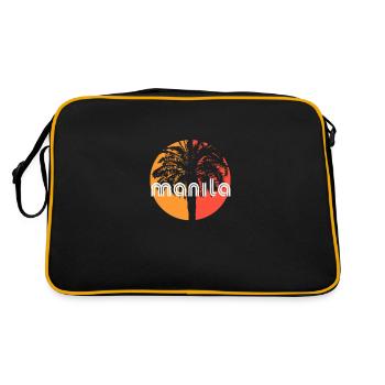 Manille Philippines Souvenir de vacances artistiques - Sac Retro - noir/or - Dos