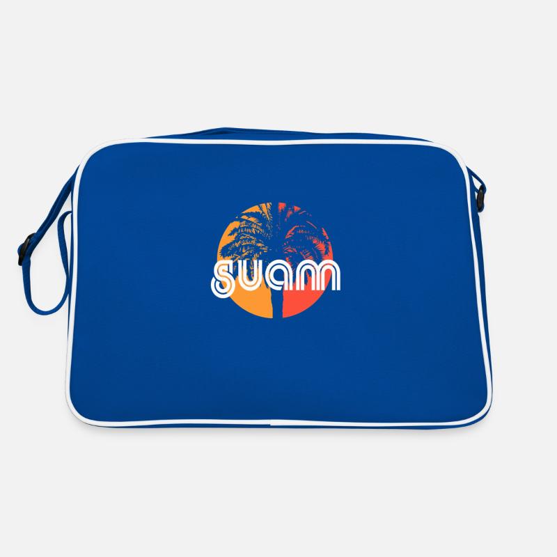 Guam Artistic Vacation Souvenir Palm Tree Retro Bag