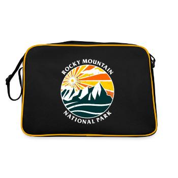Graphique du parc national des - Sac Retro - noir/or - Dos