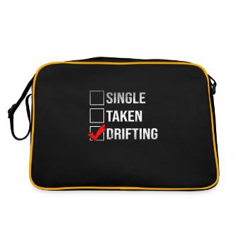 Drifting Single Taken Car Ride Race Drift - Retro Bag - black/gold - Back