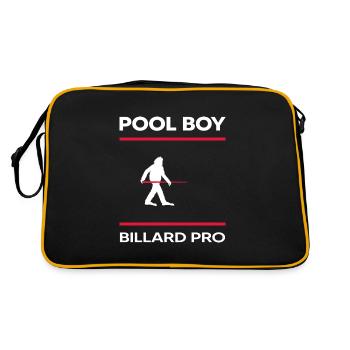 Billiards snooker Billiards player Pool boy pool - Retro Bag - black/gold - Back